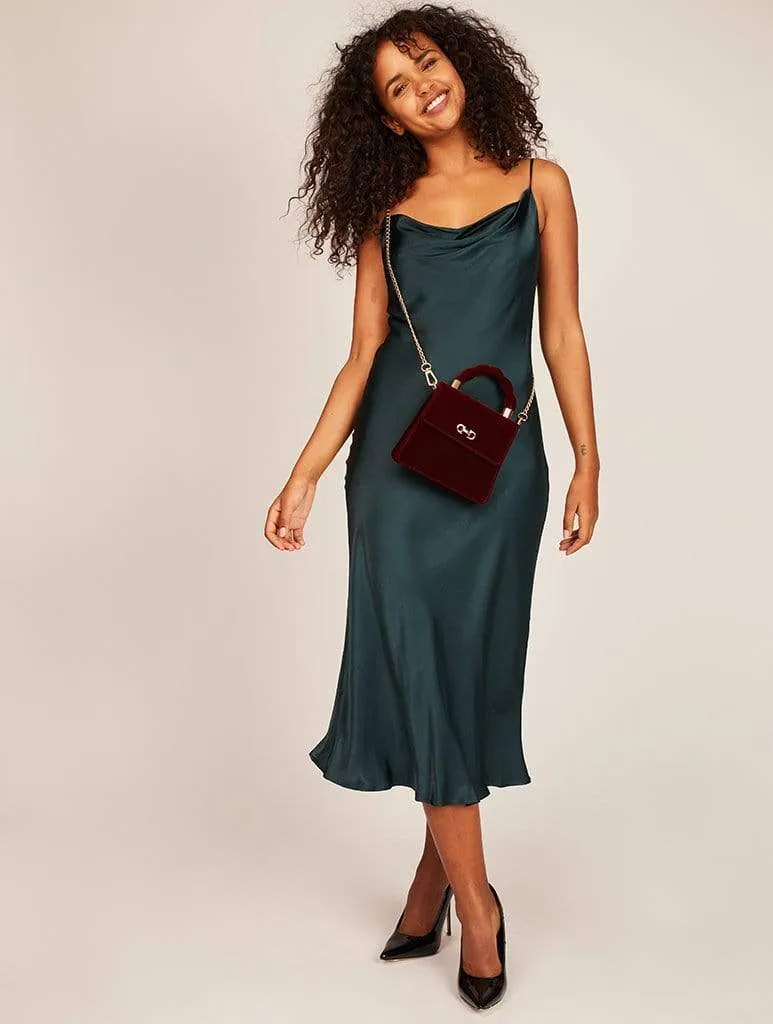 Alix Burgundy Tote Bag