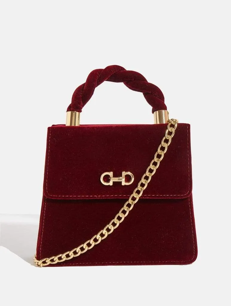 Alix Burgundy Tote Bag