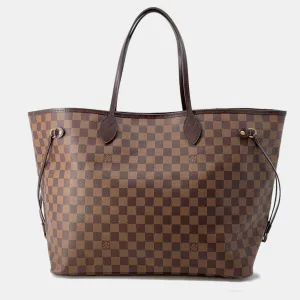Brown Canvas GM Neverfull Tote Bag