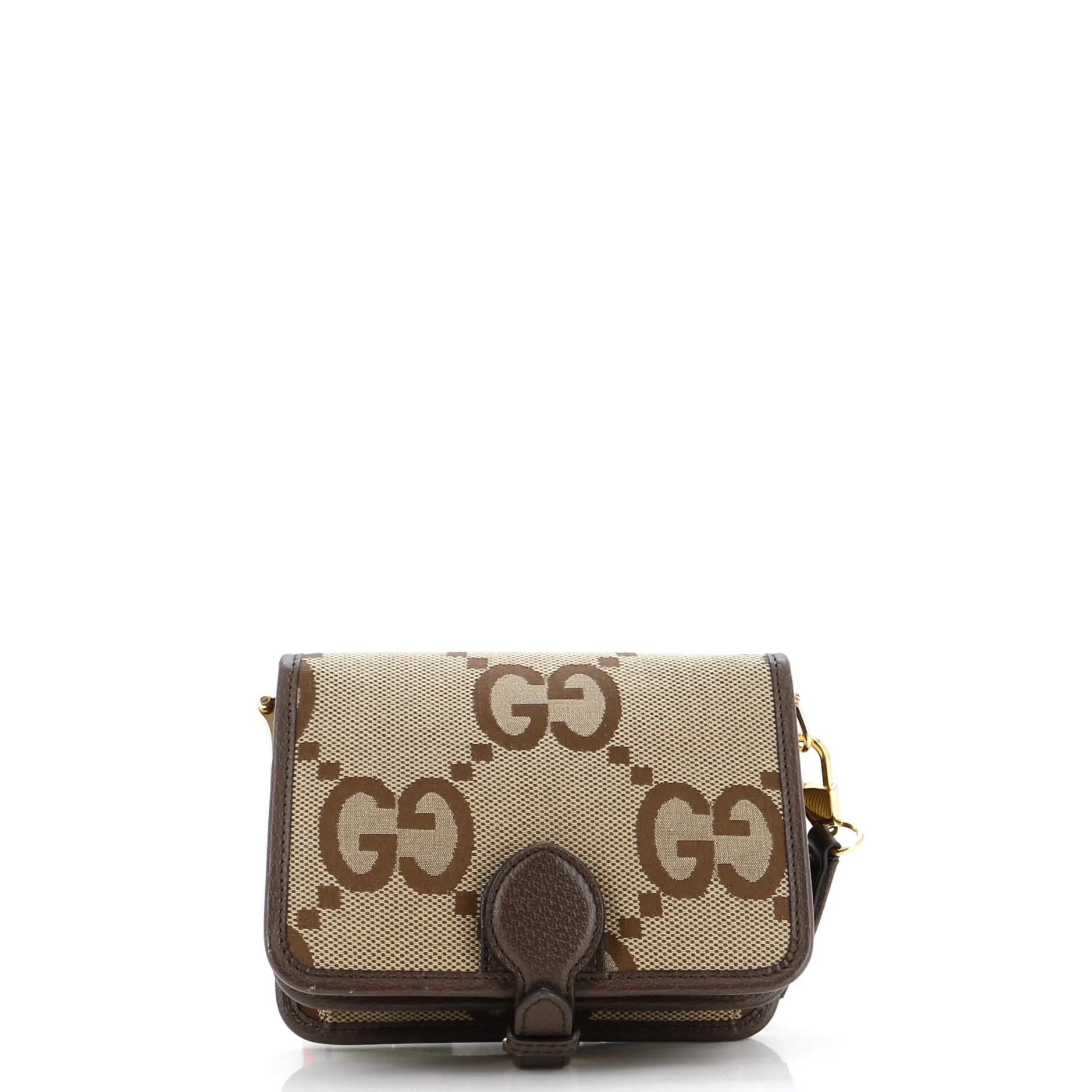 Buckle Messenger Bag Jumbo GG Canvas Small