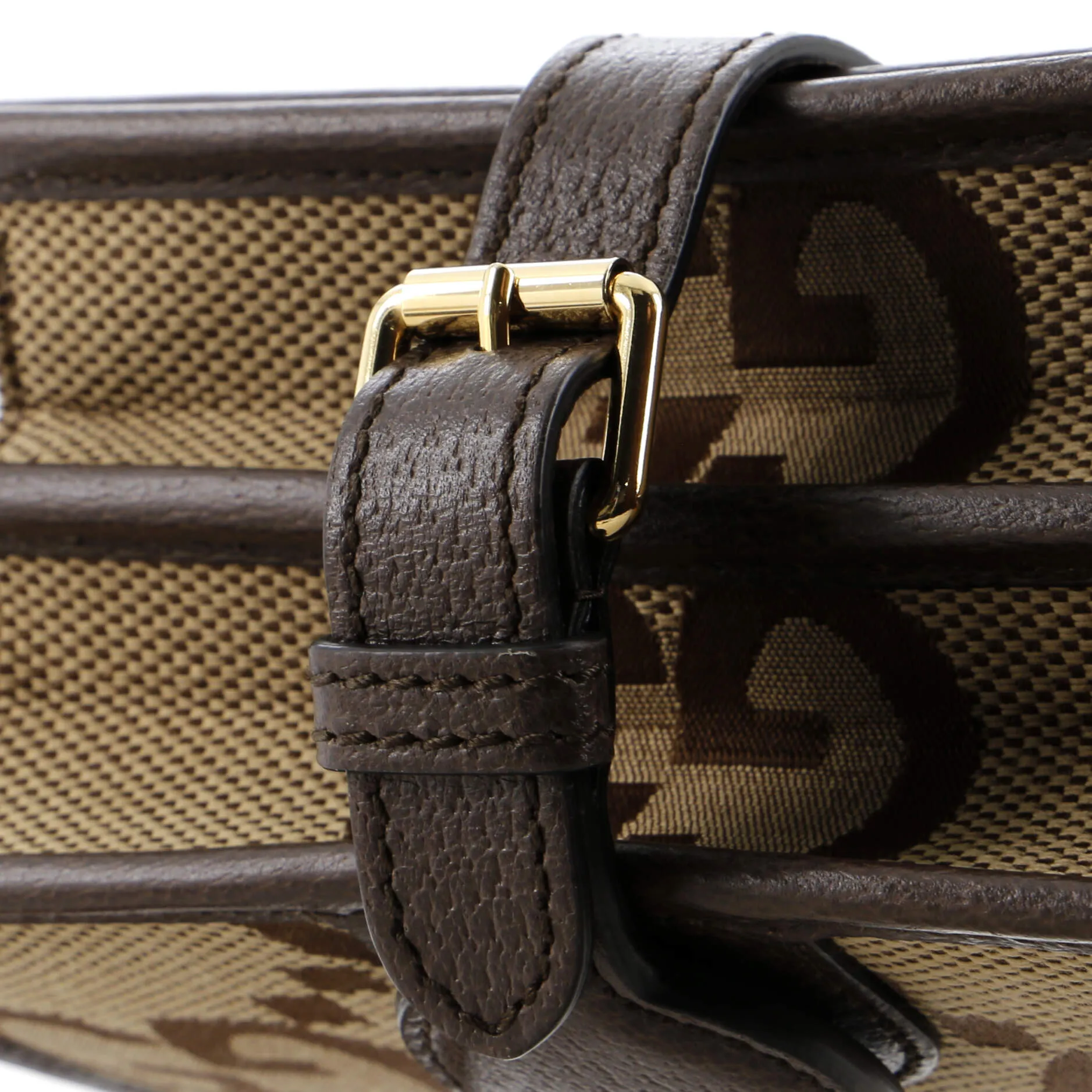 Buckle Messenger Bag Jumbo GG Canvas Small