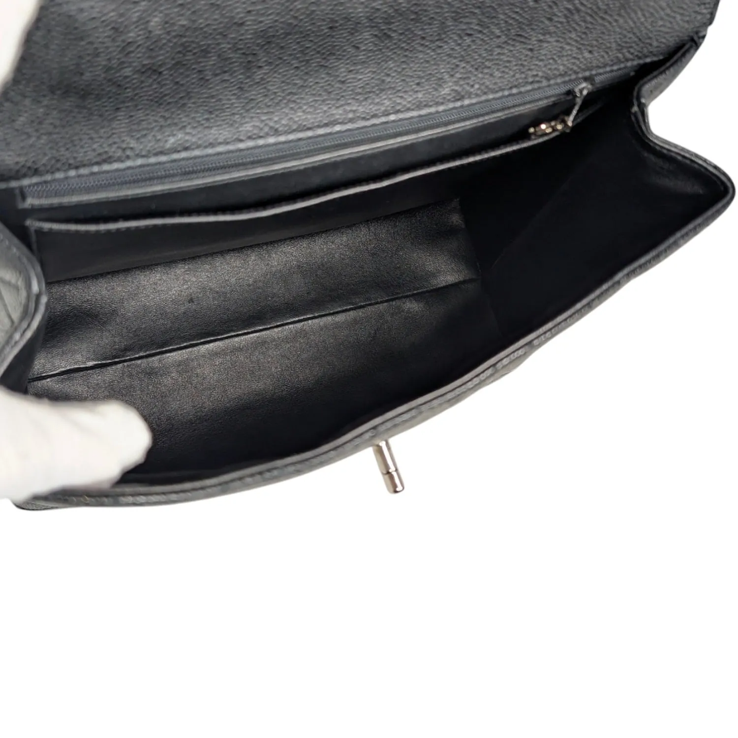 Chanel 90s Caviar Quilted Kelly Top Handle Bag