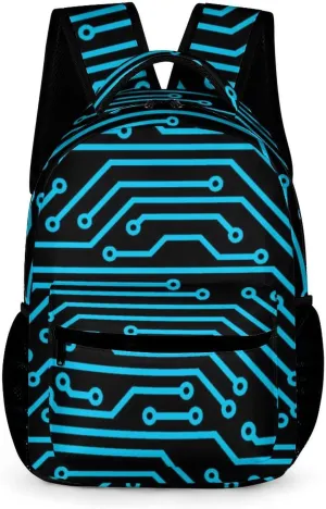 Circuit Board Travel Backpack Shoulders Rucksack Lightweight Daypack for Work Office