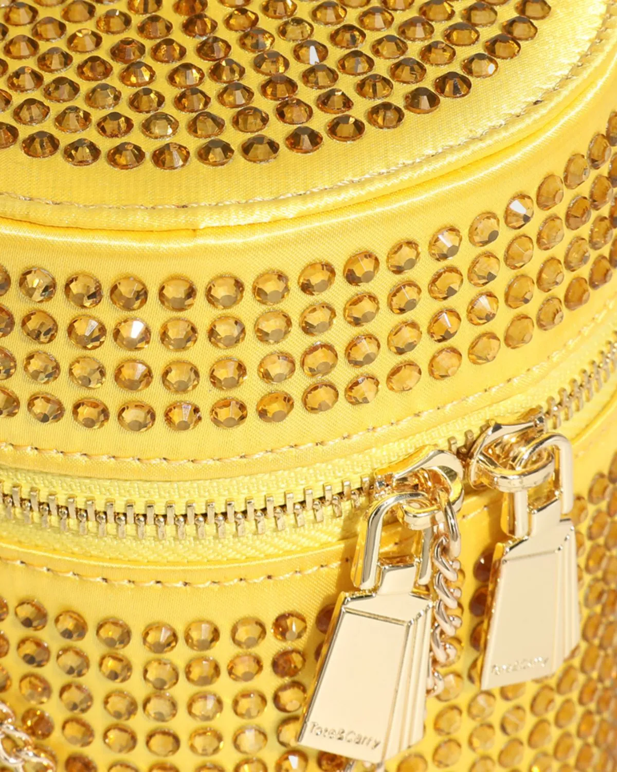 Crystal Mini Barrel Bag in Gold