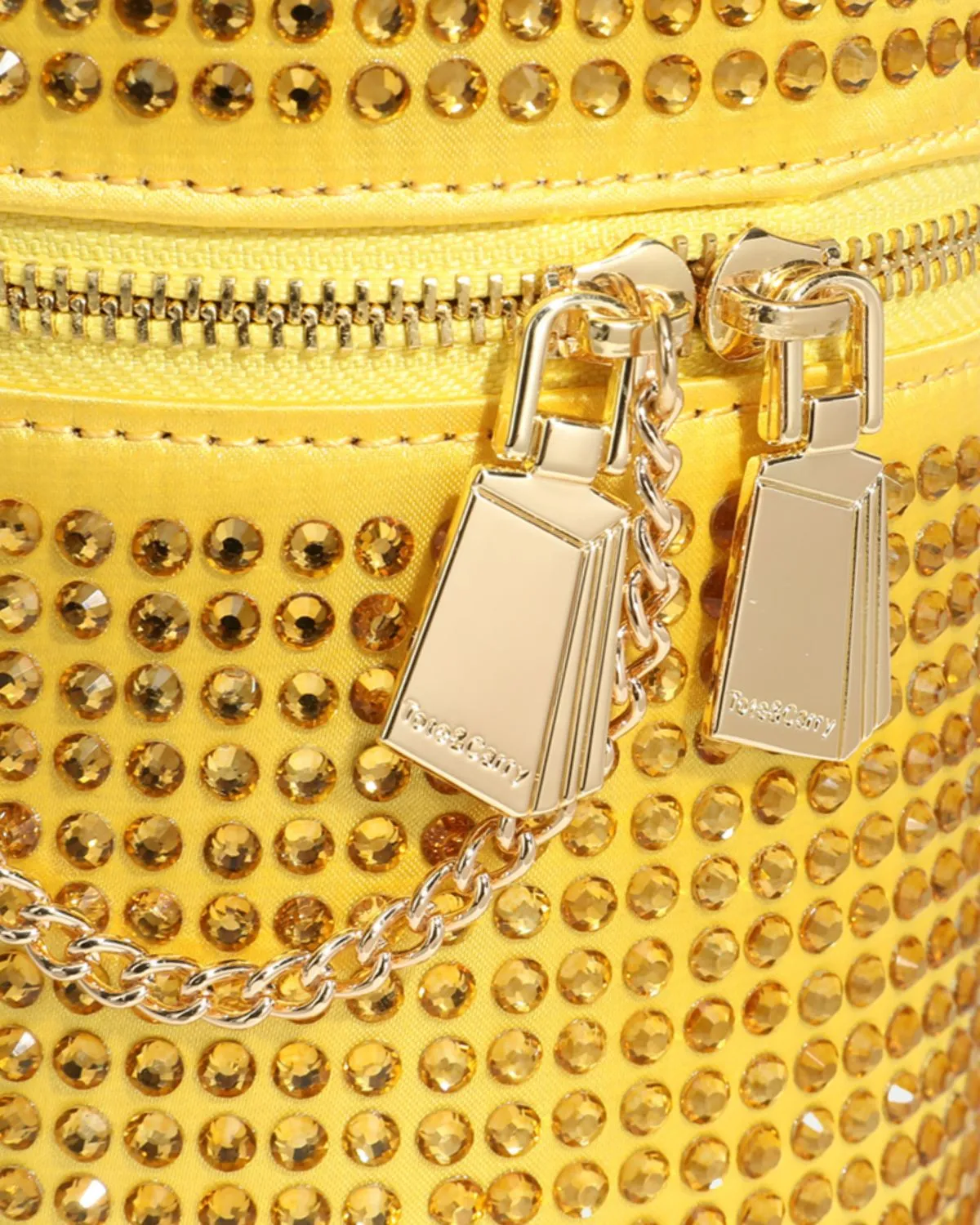 Crystal Mini Barrel Bag in Gold