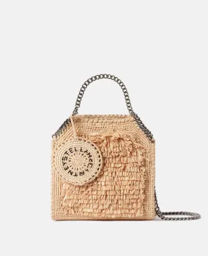 Falabella Raffia Tiny Tote Bag, Woman, NATURAL