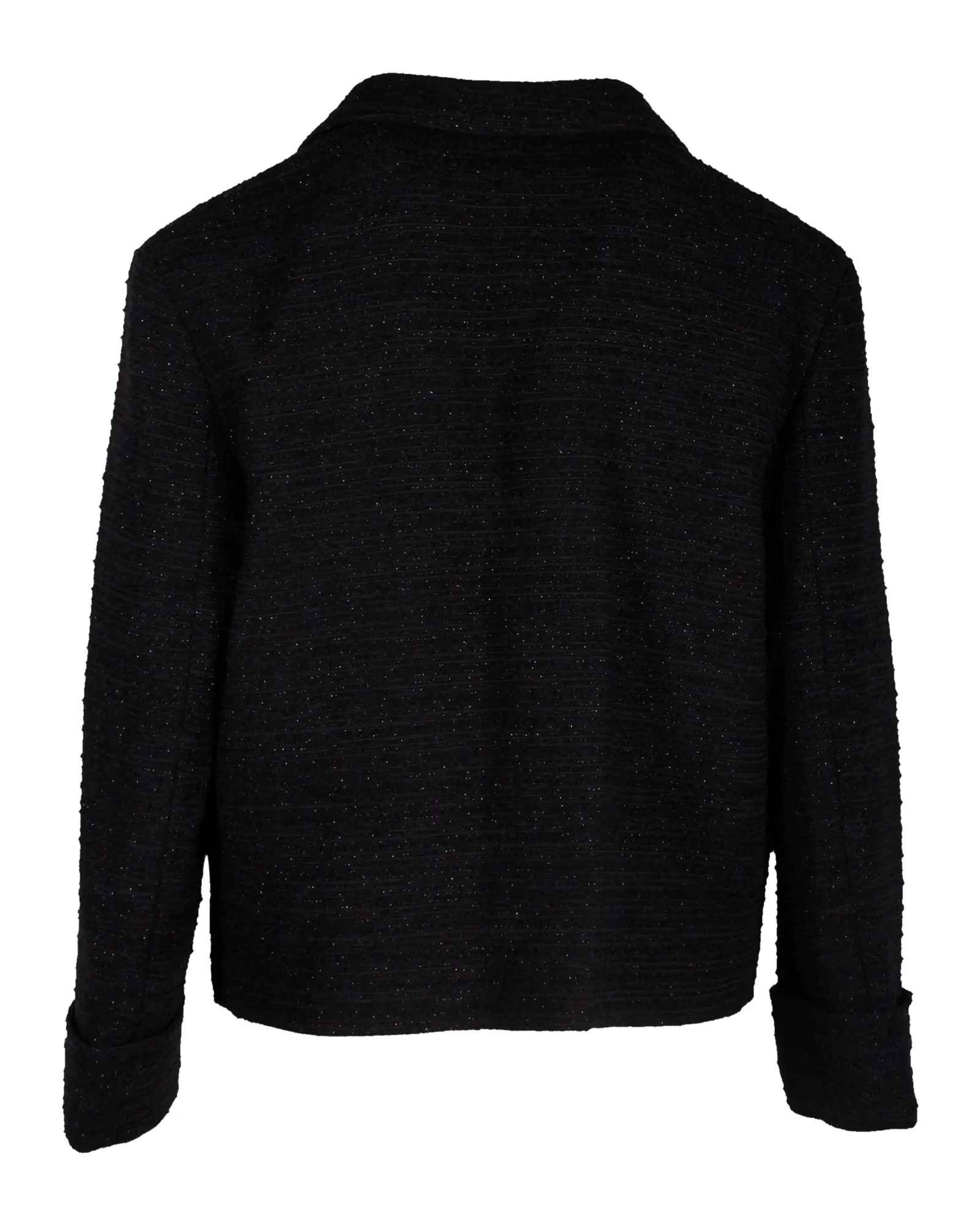 Gucci Glitter Double-Breasted Blazer Jacket in Black Viscose