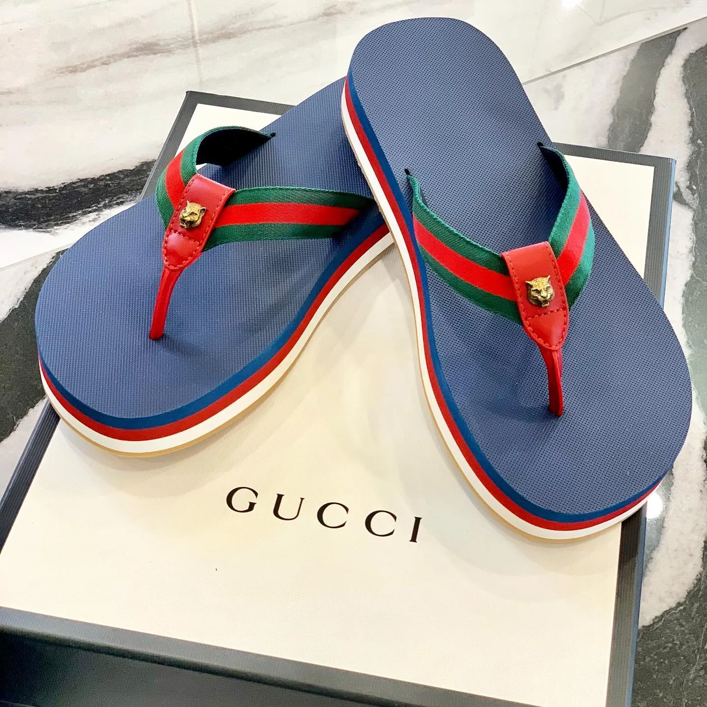Gucci New Bedlam Flip Flop