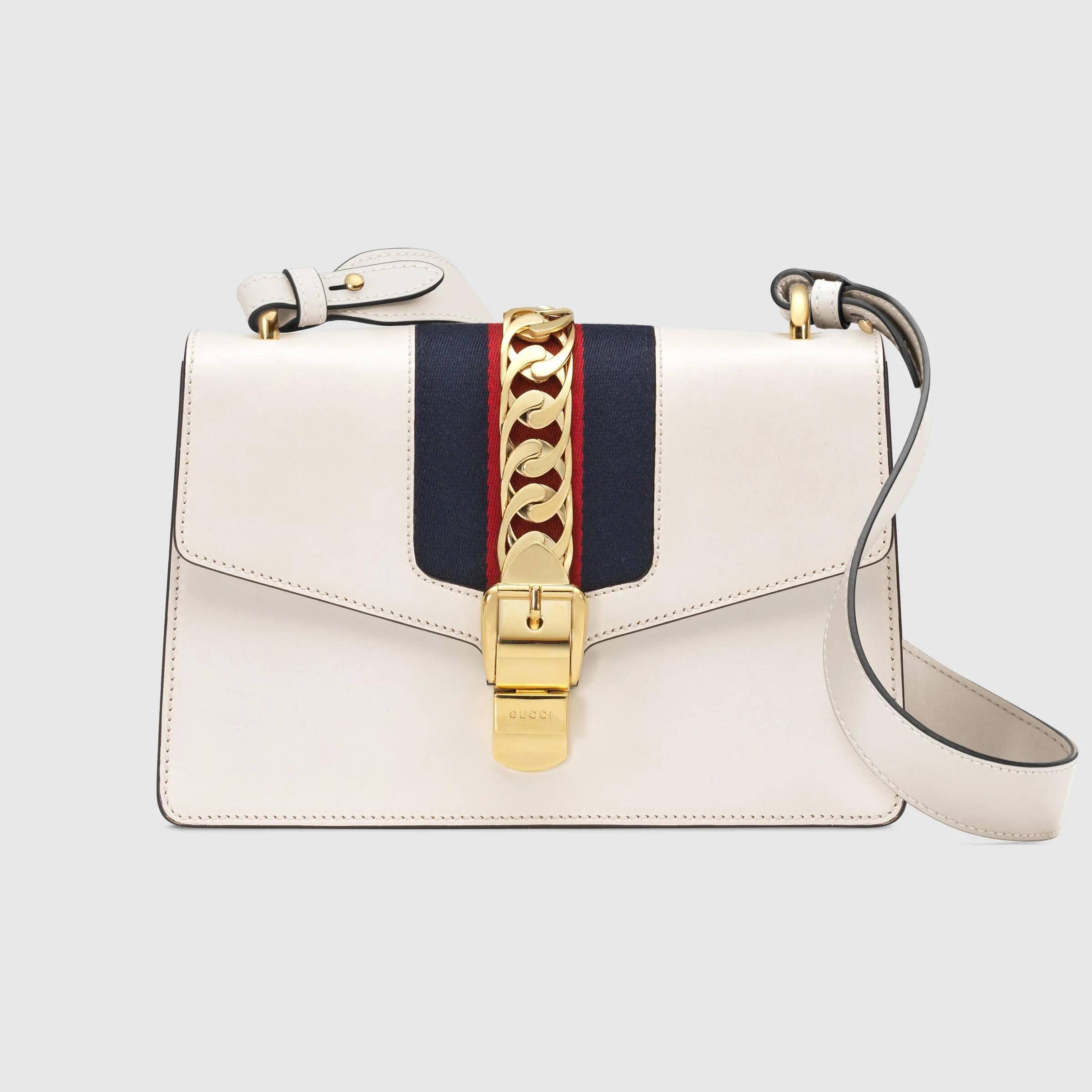 Gucci Sylvie Small Shoulder Bag Off-White