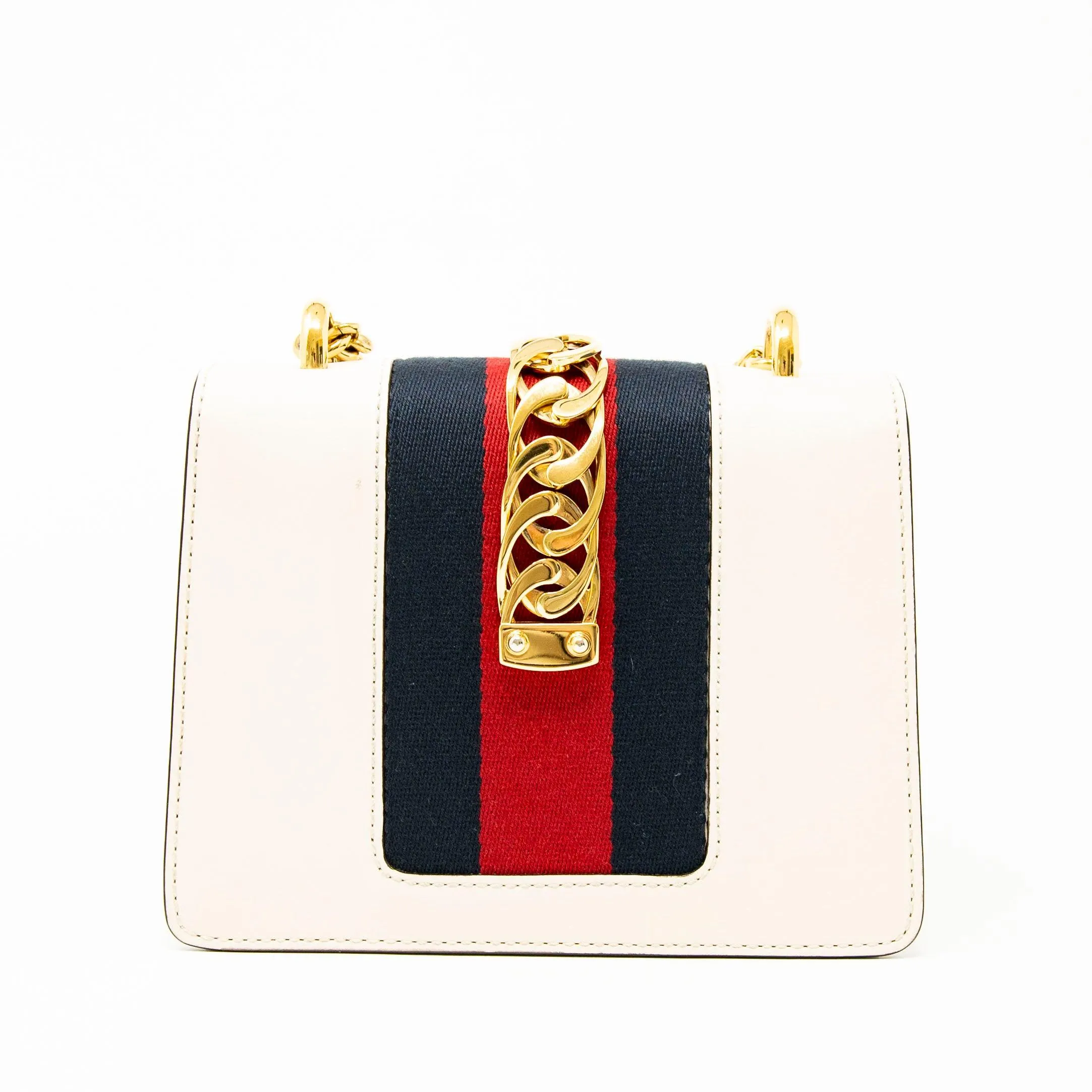 Gucci White Mini Sylvie Bag