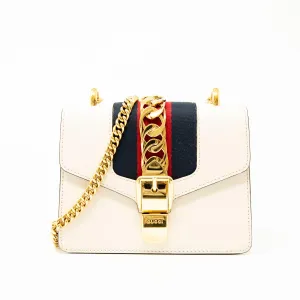 Gucci White Mini Sylvie Bag