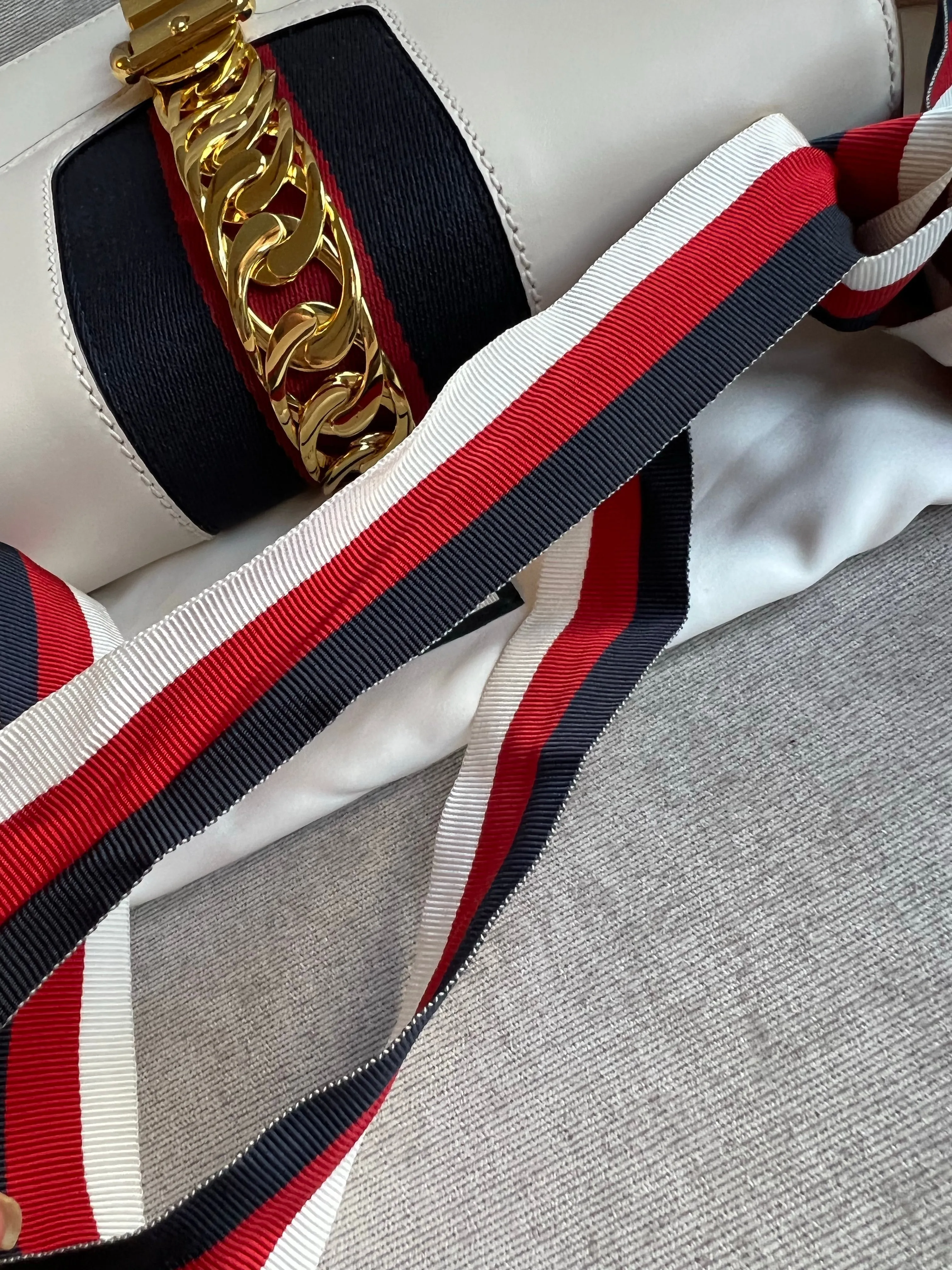Gucci White Sylvie Small Bag (RRP £1,920)
