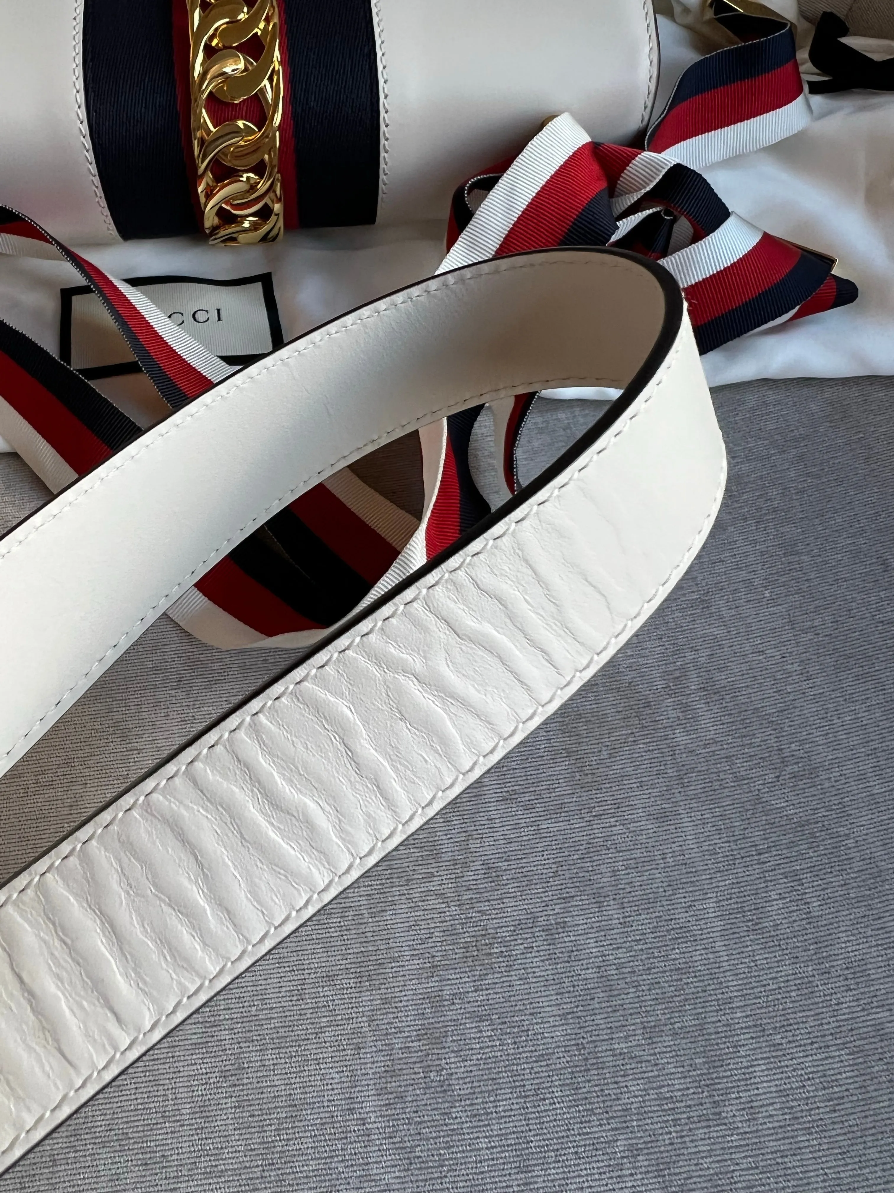 Gucci White Sylvie Small Bag (RRP £1,920)