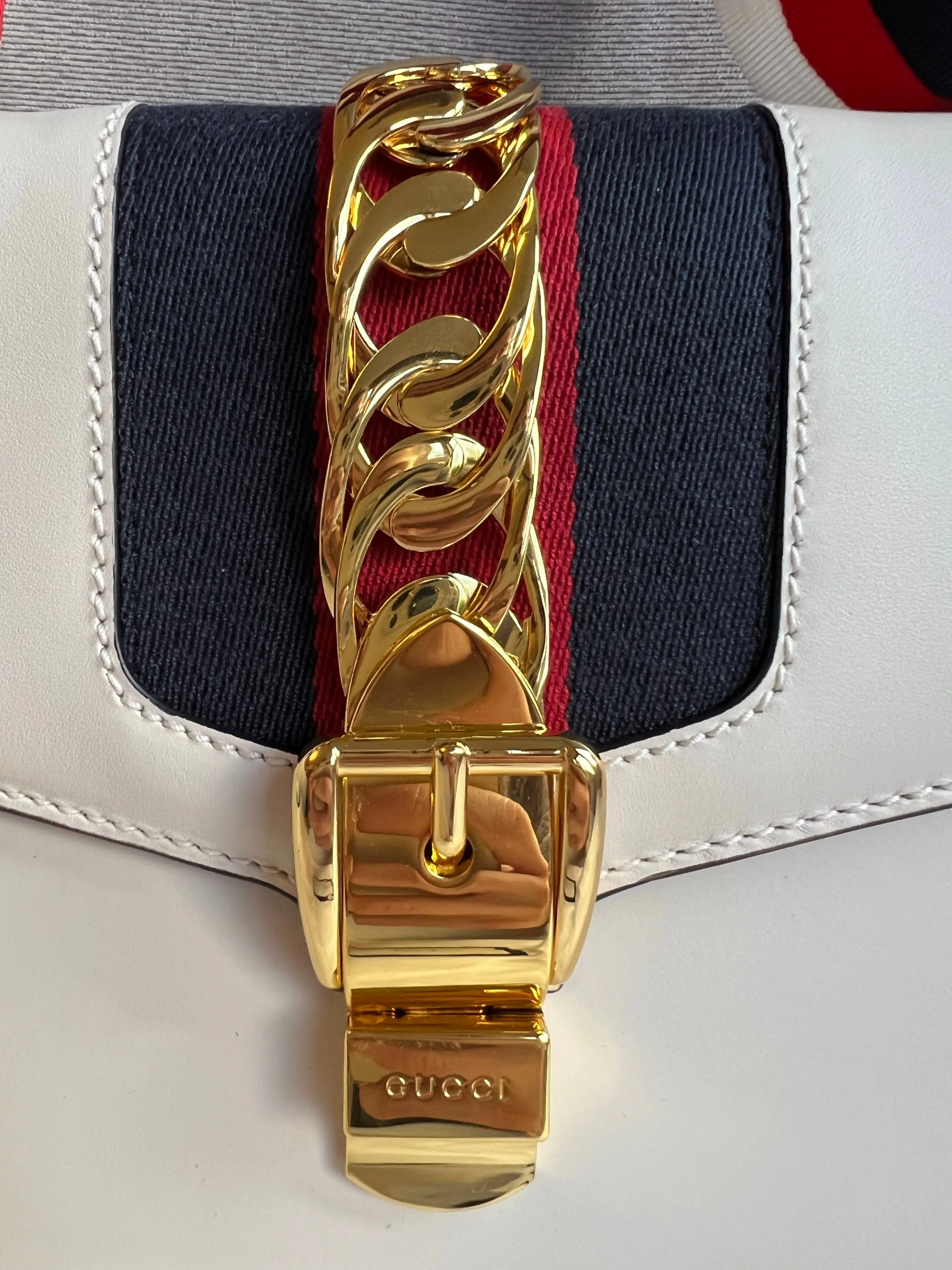 Gucci White Sylvie Small Bag (RRP £1,920)