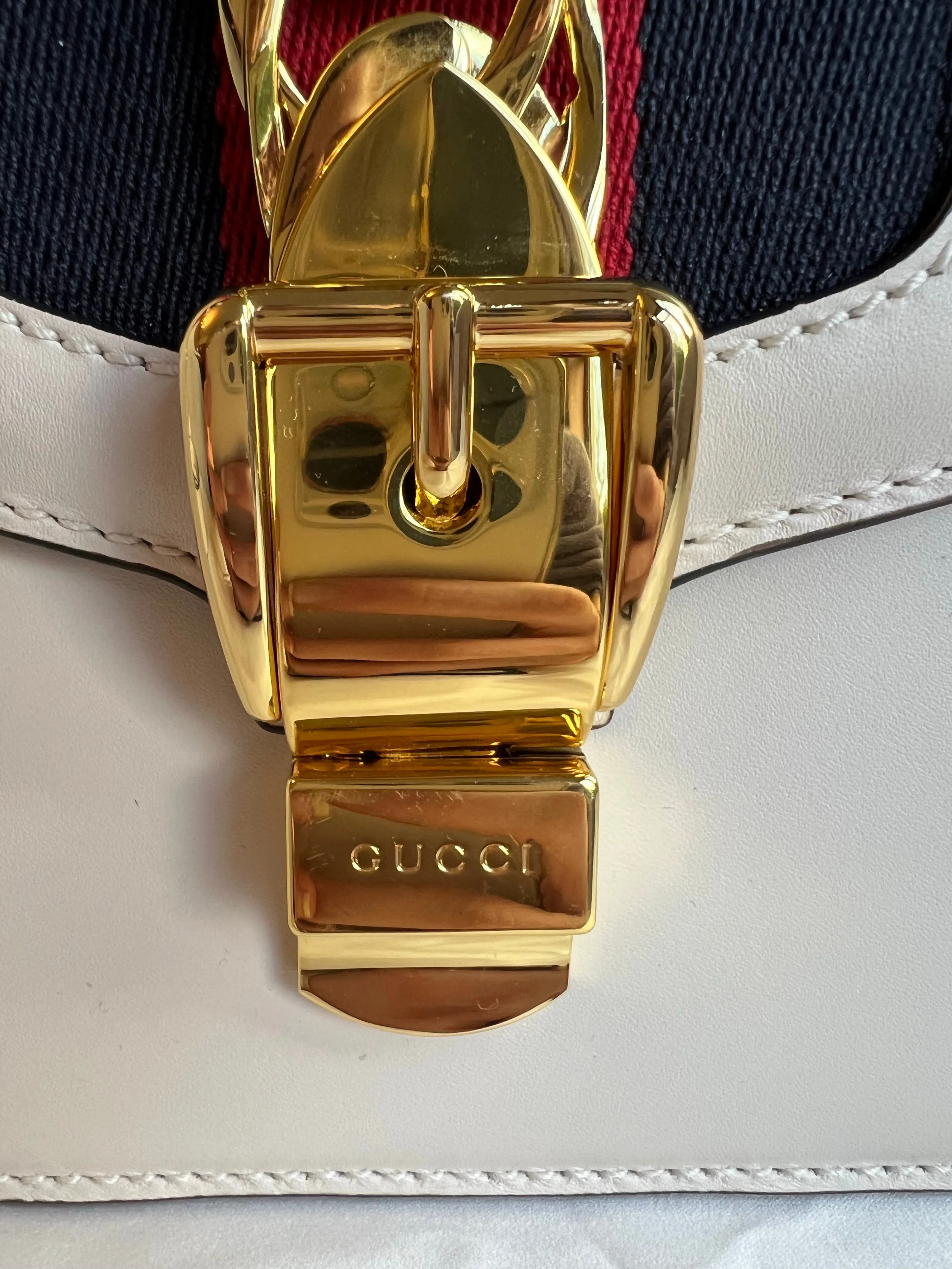 Gucci White Sylvie Small Bag (RRP £1,920)