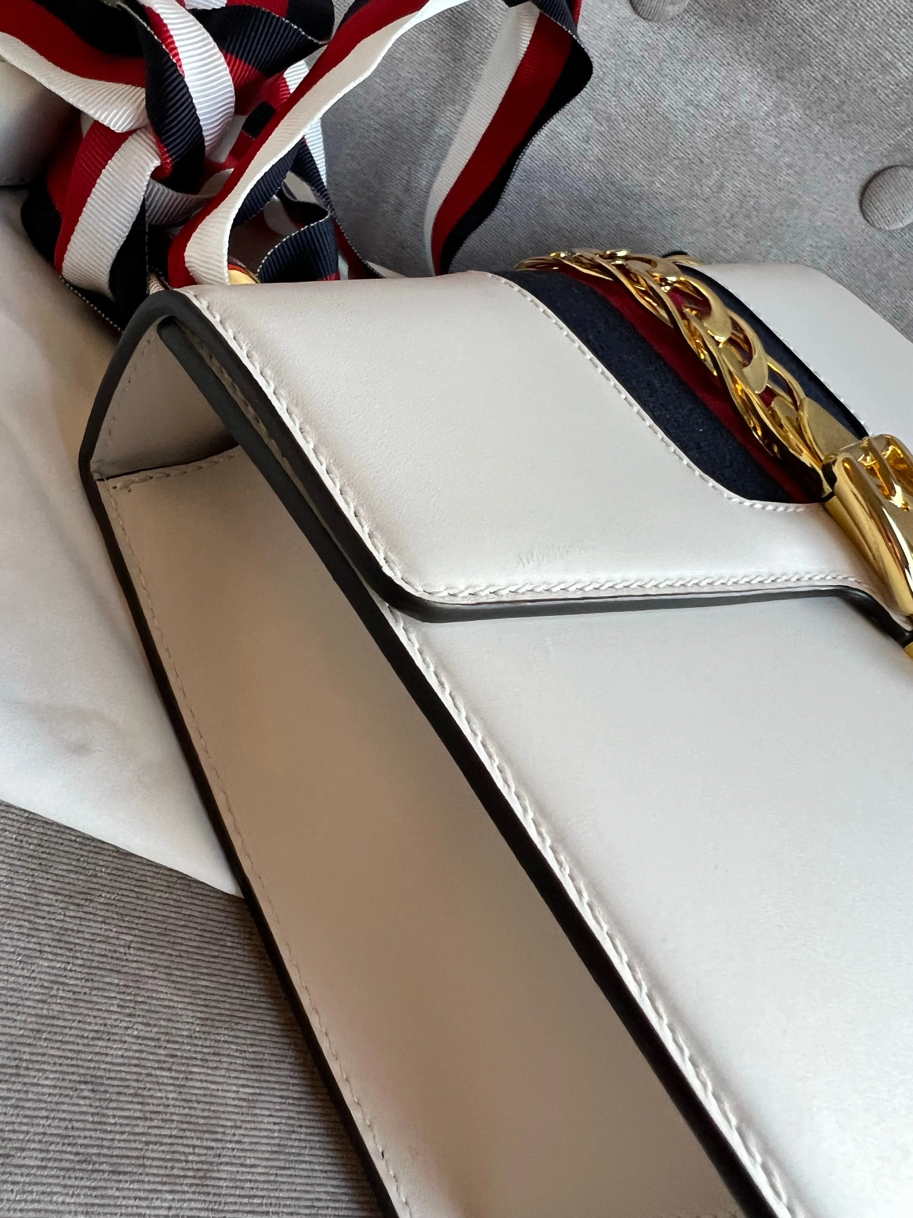 Gucci White Sylvie Small Bag (RRP £1,920)