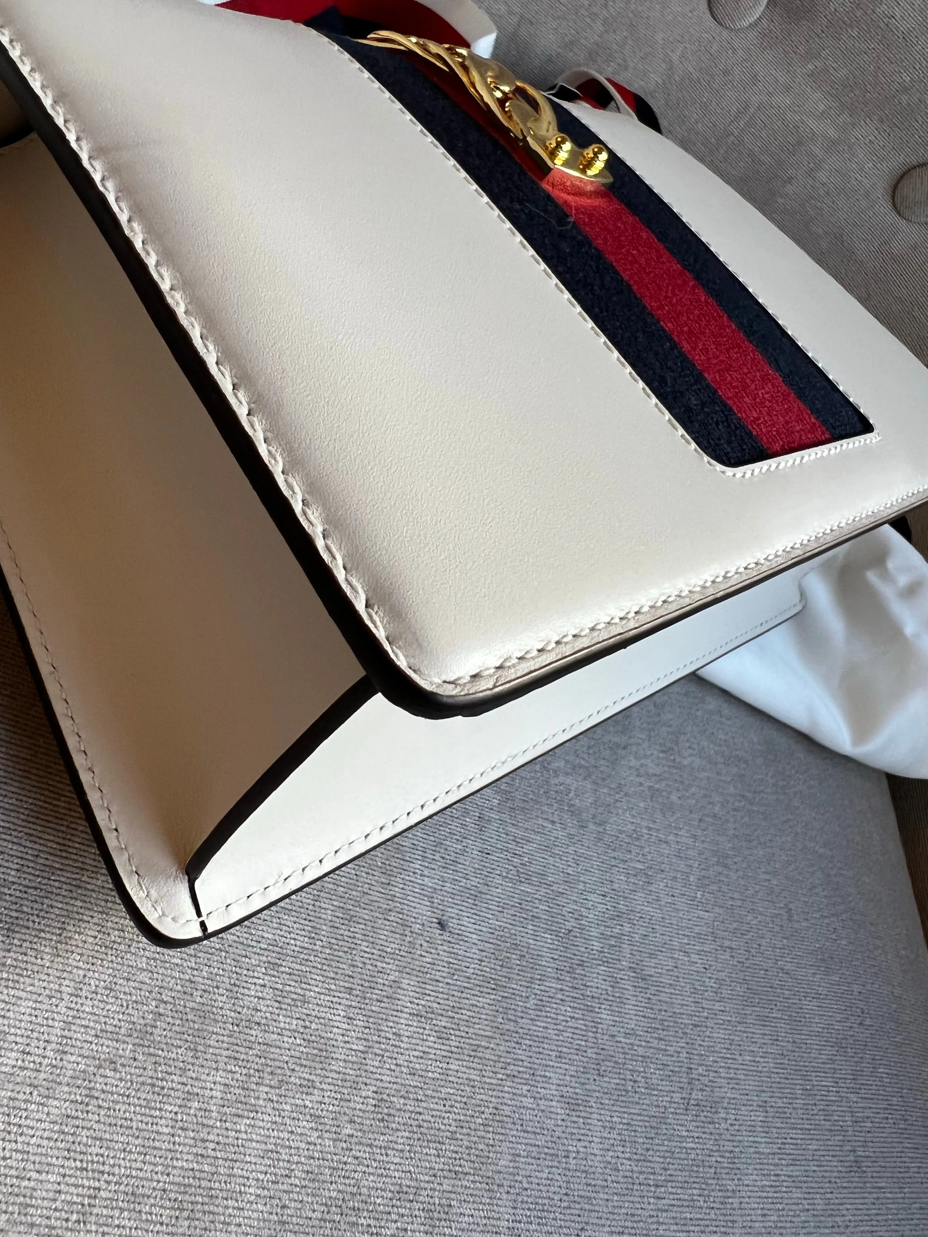 Gucci White Sylvie Small Bag (RRP £1,920)