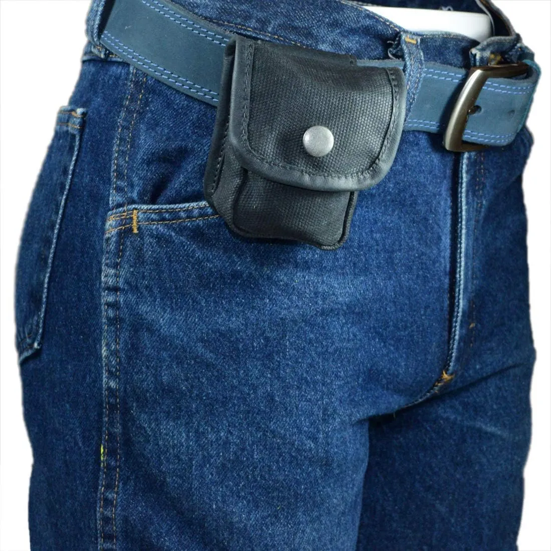Hide & Drink, Squared Pouch with Belt Loop, Multi-Purpose Hip Bag, Utility Pouch for Hiking, Fishing, Camping and Outdoor Accessories, Waxed Canvas, Handmade