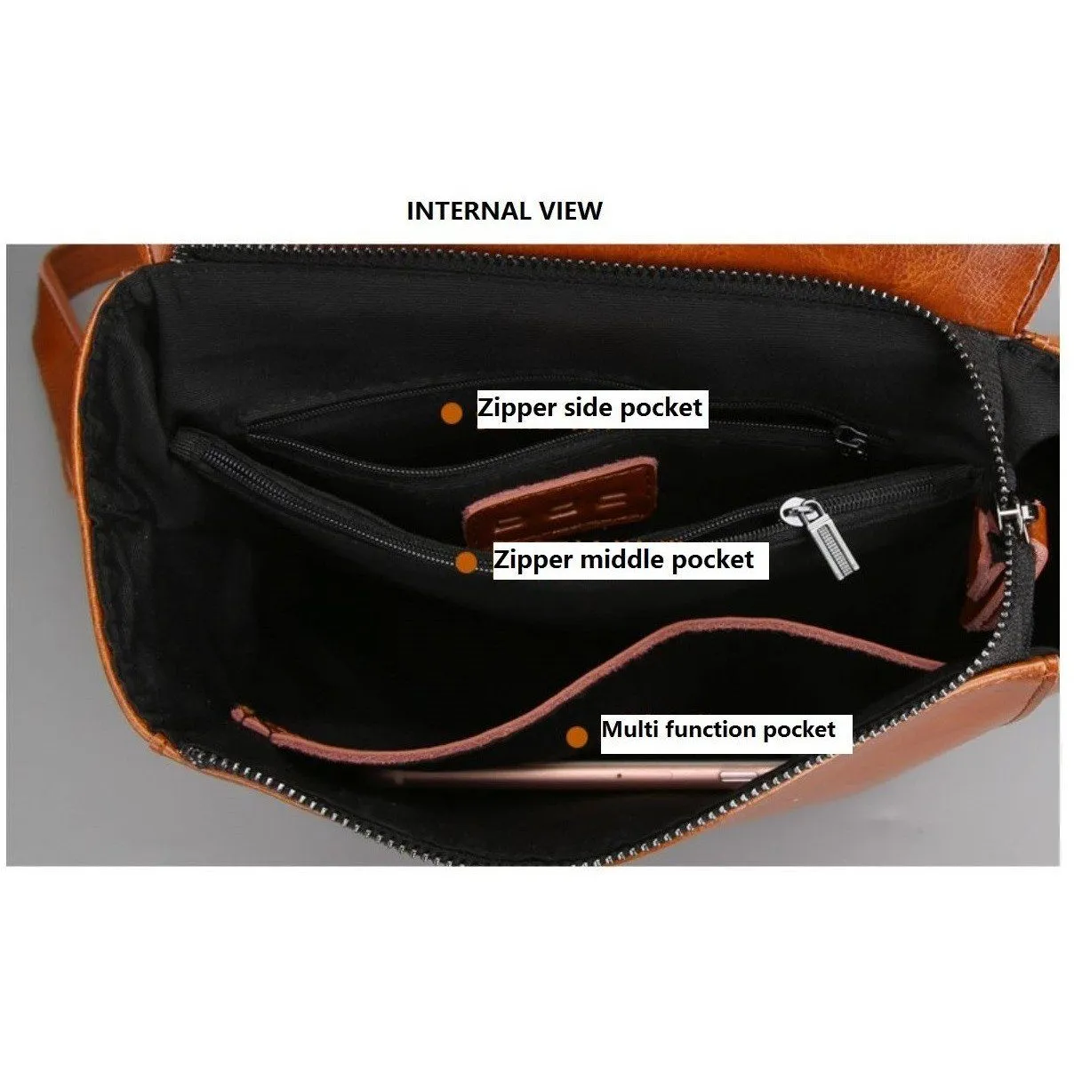 JeHouze Fashion Women Anti-Theft Shoulder Handbag Leather Backpack Casual Bag