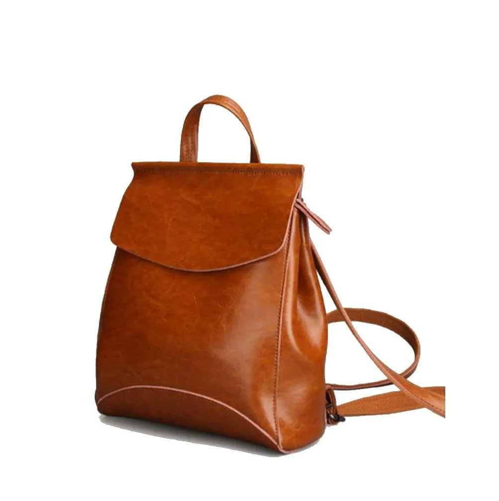 JeHouze Fashion Women Anti-Theft Shoulder Handbag Leather Backpack Casual Bag