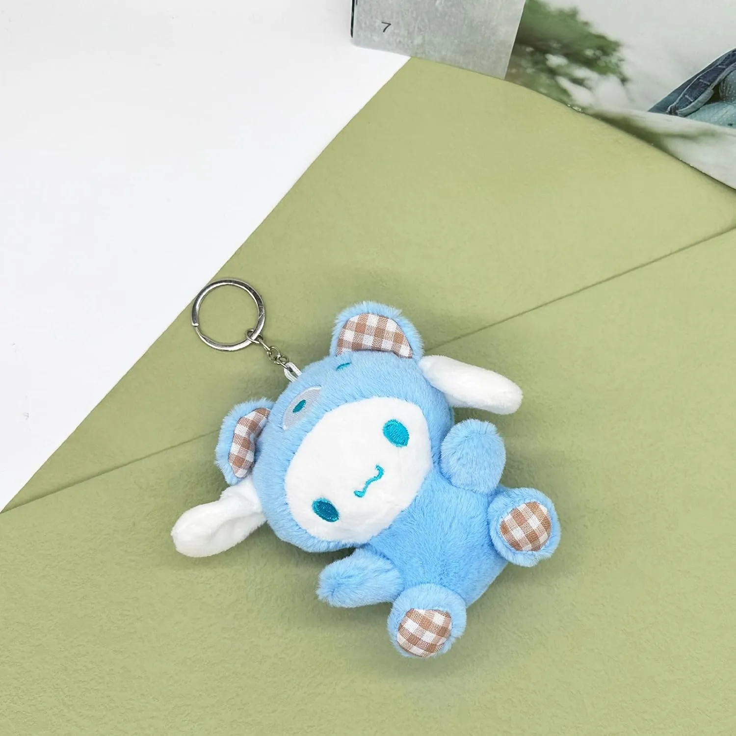 Kawaii White Dog Backpack for Teens Women, Cute Cartoon Nylon Mini Backpack Purse Bookbag Travel Daypack