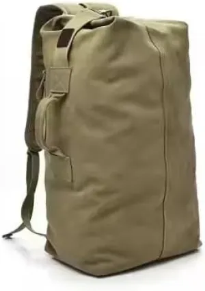 Large Capacity Travel Climbing Bag Tactical Backpack Women Bags Canvas Bucket Bag Shoulder Sports Bag Male (Kshaki-Small)