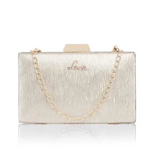 Lavie Women's Glitz Framed Clutch Gold Ladies Purse Handbag