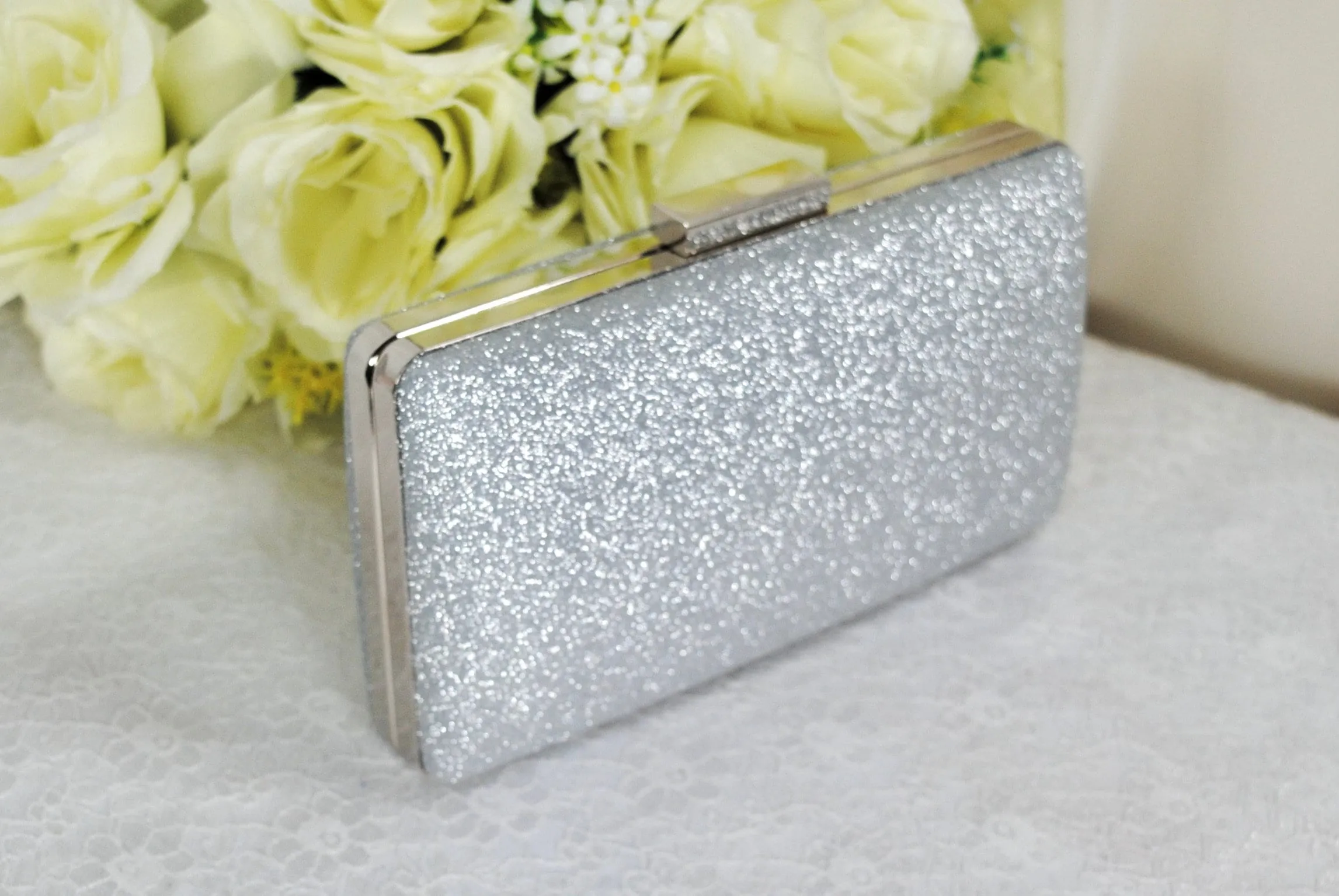 Navy Glitter Bag