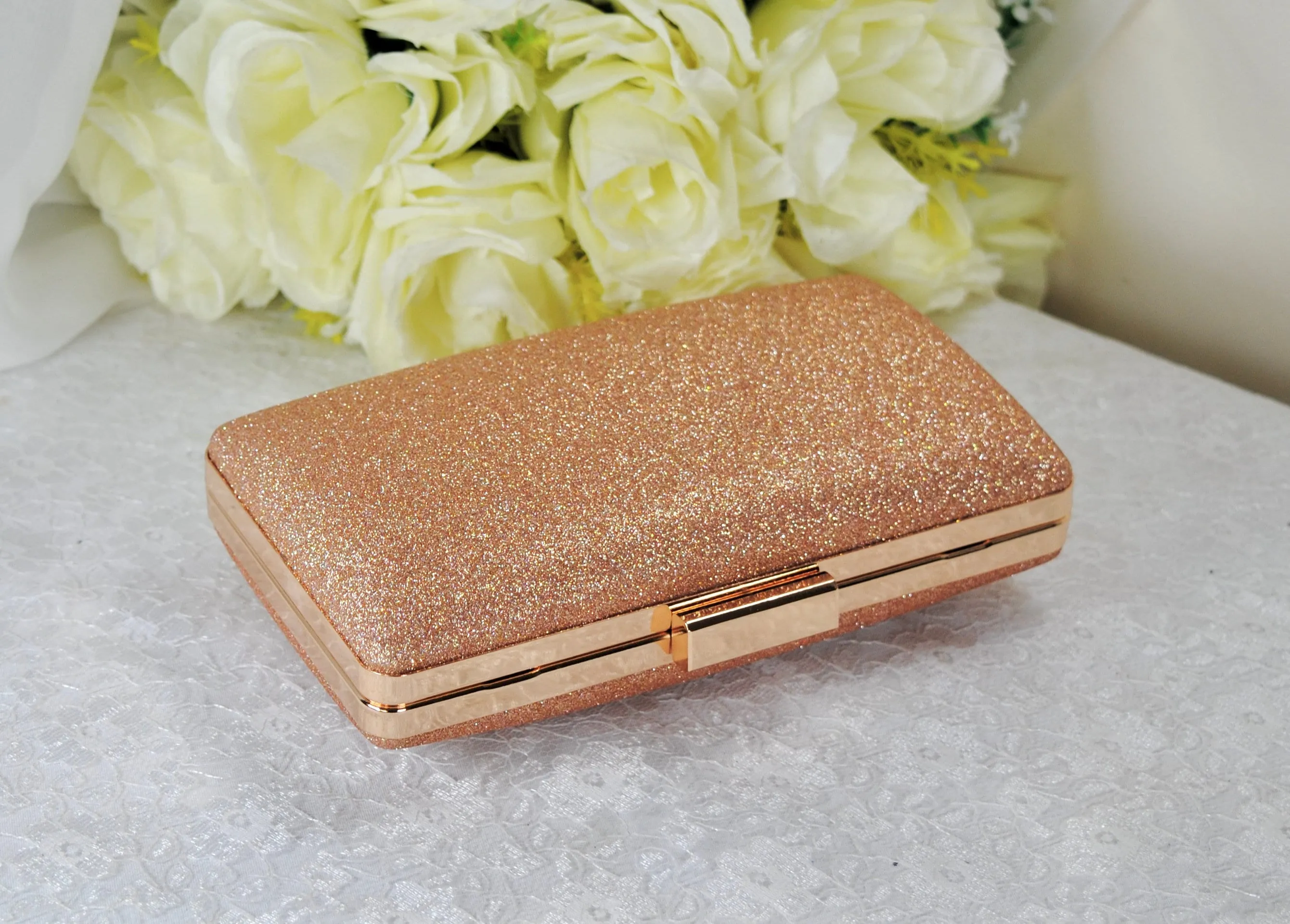 Navy Glitter Bag