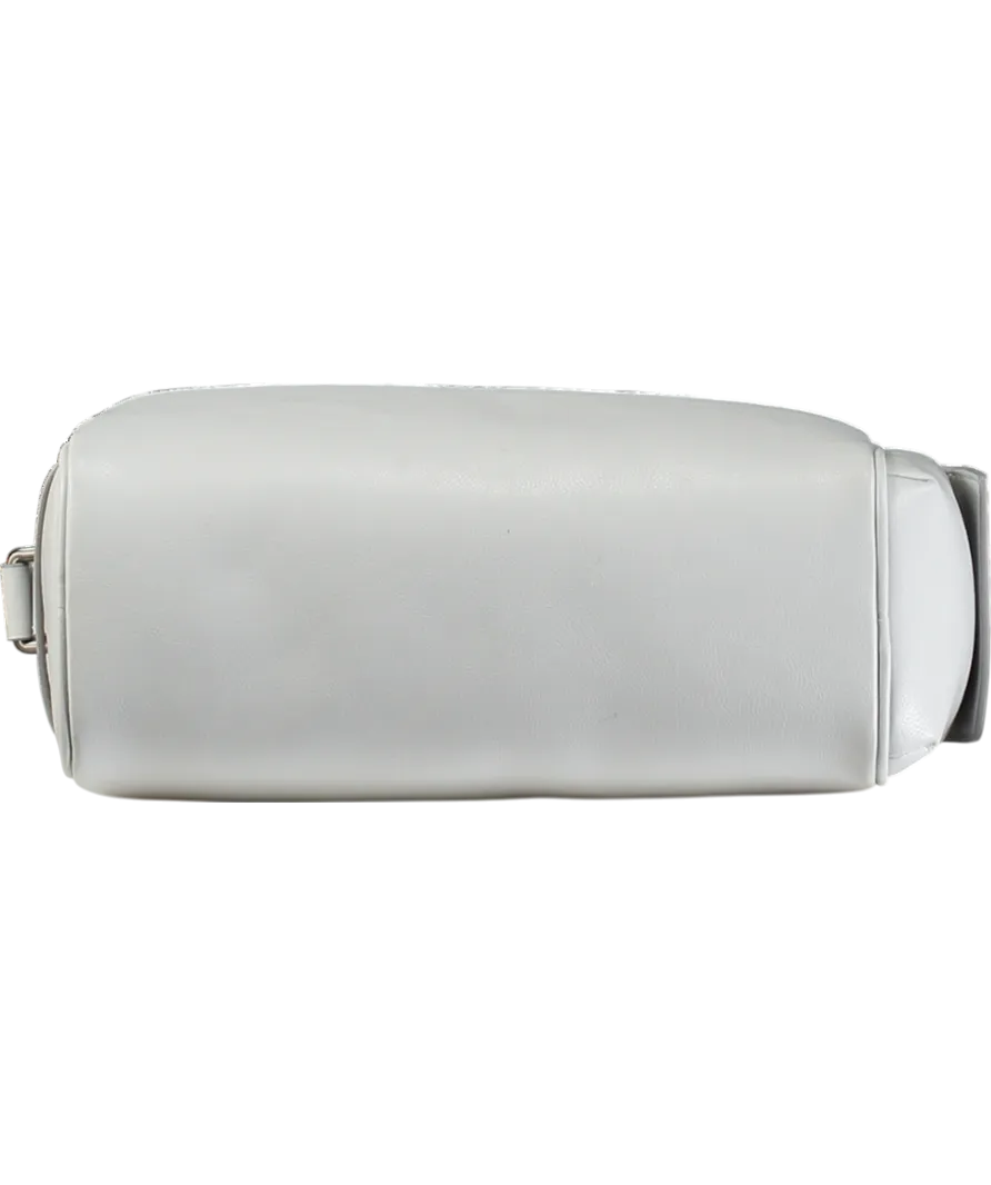 Pedro Grey Leather Messenger Bag One Size