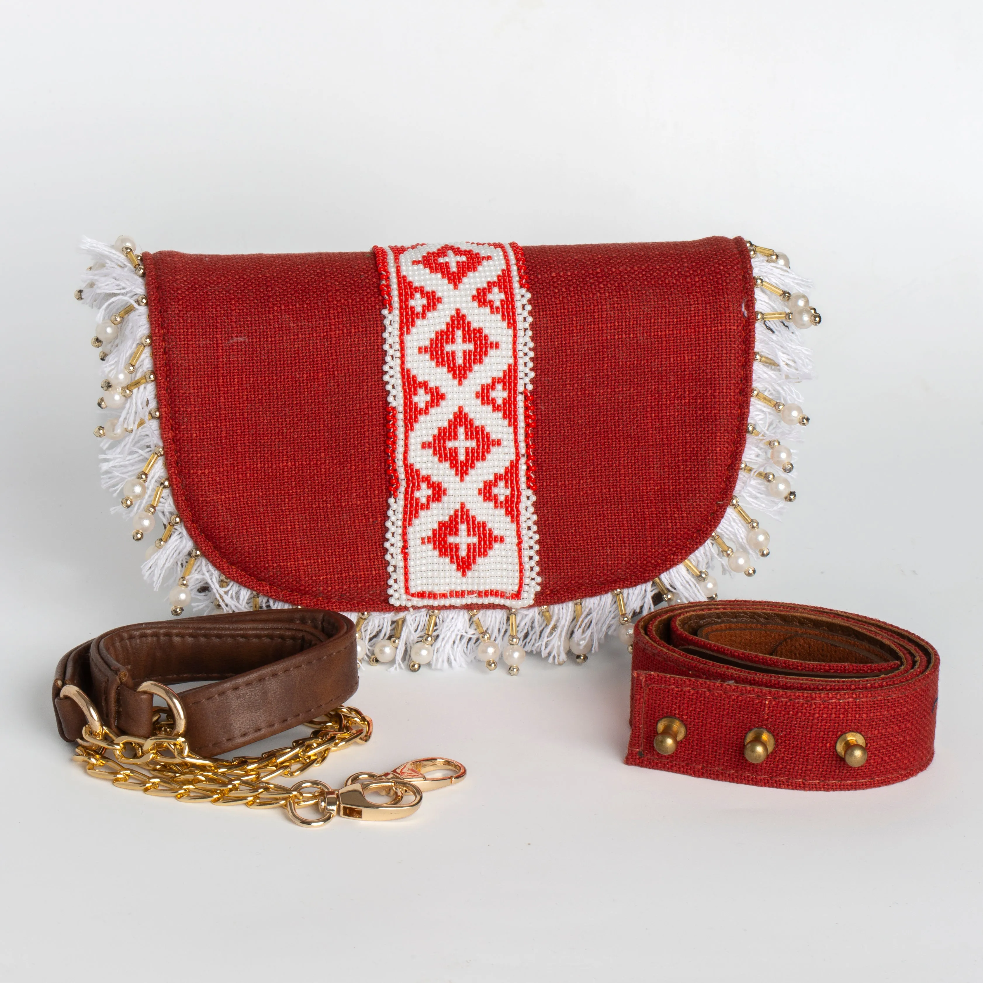 Rustic Red Crescent Affair