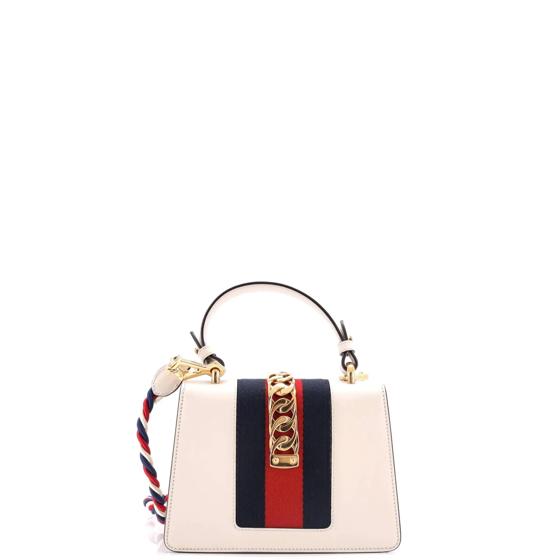 Sylvie Top Handle Bag Embroidered Leather Mini