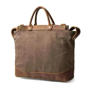 Vintage Canvas Commuter Briefcase