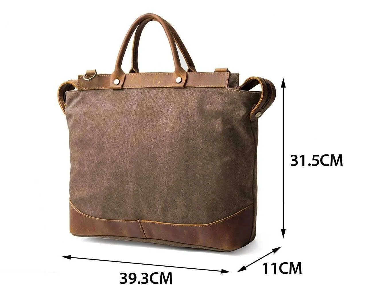 Vintage Canvas Commuter Briefcase