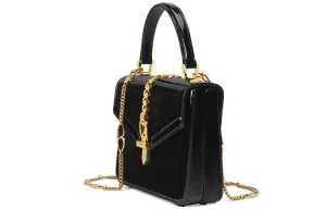 (WMNS) GUCCI Sylvie 1969 SeriesLeather hand Bag mini Black 589479-1J70G-1000